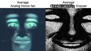 Average Analog Horror fan vs Average Old Creepypasta Enjoyer [upl. by Umeko223]