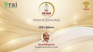 CEOs Address by Kumar Rajagopalan CEO Retailers Association of India [upl. by Henigman247]