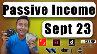 September 2023 Passive Income from all stock photography agencies [upl. by Whitehouse313]