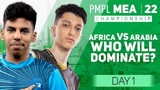 EN Middle East and Africa Championship Fall 2022  Day 1  PUBG MOBILE Pro League [upl. by Lozano]