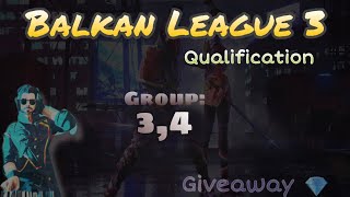 Balkan League 3 Qualification Groip 34 Garena Free Fire [upl. by Frasco]