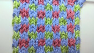 Knitting patterns Colored chess slipped stitch knitting [upl. by Ruella]