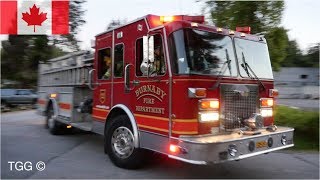 Burnaby Fire Engine amp Rescue Truck Respond to Highway Accident [upl. by Yendis]