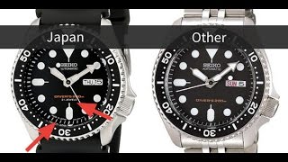 Seiko SKX007J vs SKX007K  Comparison Review and unboxing [upl. by Betsy576]