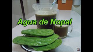 AGUA DE NOPAL  CACTUS DRINK  Lorena Lara [upl. by Trstram]