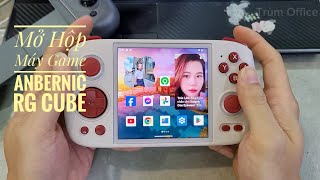 Anbernic RG Cube  Mở Hộp Máy Chơi Game Màn 4 inch Tỷ Lệ 11 Siêu Đáng Mua [upl. by Laen]