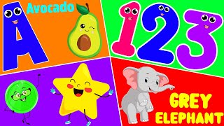 Preschool Learning Videos for 3 Year Olds  Best Learn ABC 123 Colors amp Shapes  3 Years Learning [upl. by Averat792]