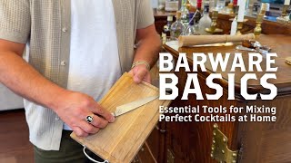 Barware Basics Essential Tools for Mixing Perfect Cocktails at Home [upl. by Suruat]