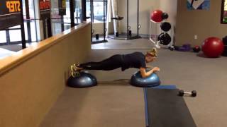 Fitworks Rocky River Personal Trainer Susan demostrates a variety of planks [upl. by Chamkis170]