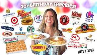 Over 20 Food and Retail Birthday Freebies To Grab What They Are amp How To Get Them 🎁 Adara Unboxed [upl. by Anavi]