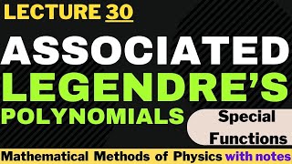 Associated legendre’s polynomial  associated legendre differential equation  imran abid [upl. by Lemuelah]