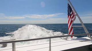 On the Bay State Cruise Company Fast Ferry from Provincetown to Boston Tuesday June 20 2023 [upl. by Nahsab]