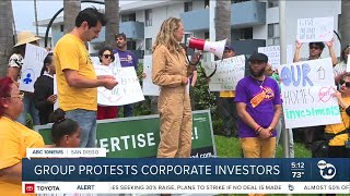 County Supervisor amp community group protest New York real estate investor [upl. by Aniez]