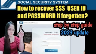 How to recover SSS USER ID and PASSWORD online in 2023 [upl. by Hartzel]