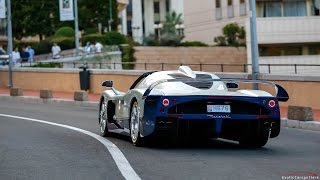 Maserati MC12  Start Up and Driving in Monaco [upl. by Prem]