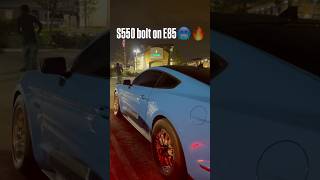 S550 Mustang Gt vs Stock Mustang S650 rollracing mustangs550 s650 mexico e85 ford race viral [upl. by Kee]