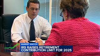 IRS raises retirement contribution limit for 2025 [upl. by Hacissej]