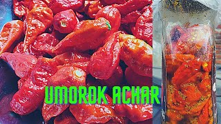 Umorok achar King chilli Bhut jolokia pickle Manipuri Vlog Jayabati Luwang [upl. by Alisha]