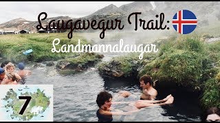 Icelands Laugavegur Trail Camp at Landmannalaugar Ep 1 [upl. by Ahterod]