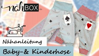 Babyamp Kleinkindhose ganz einfach selbst nähen  Kostenlose Nähvideoanleitung von Nähboxde [upl. by Jansson]