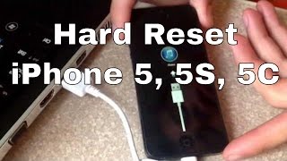 Factory hard reset iphone 5 5S 5C SE [upl. by Marris]