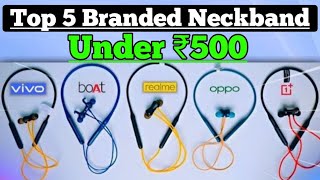 Top 5 Best Neckbands Under 500 ⚡️Best Neckband Under 500 in 2024🔥 Dealhuntindia [upl. by Ecirtal]