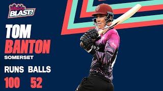 Banton Blasts 52 Ball Century  Highlights  Vitality Blast 2021 [upl. by Pirali828]