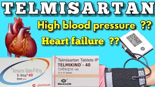 Telmisartan tablets 40 mg in hindi  Telma 40 tablet uses in hindi  telmikind 40 tablet uses [upl. by Adnomar]