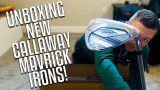 Unboxing New Callaway Mavrik Irons [upl. by Nwahsir]