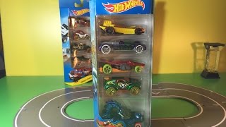 Unboxing Hot Wheels® Dino Riders® 5pack Car Set 00434 [upl. by Eitten]