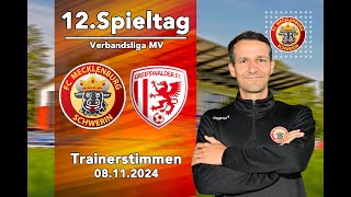 Trainerstimmen zum Spiel FCM Schwerin vs Greifswalder FC II [upl. by Kano]