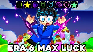 Max Luck with NEW Galactic and Gravitational Gloves on Roblox Sols RNG [upl. by Cira]