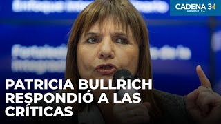 Patricia Bullrich quotJuez confunde lo político con lo institucionalquot  Entrevista de Cadena 3 [upl. by Yllrebmik]