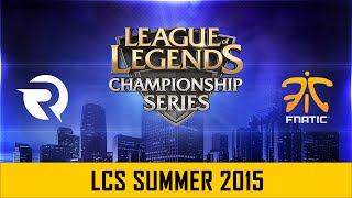 Origen vs Fnatic  Finale LCS EU Summer Split 2015  Game 2 [upl. by Marba]