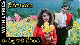 Premalayam Movie Video Song With Lyrics ఈ పిల్లగాలి చేసింది  Salman Khan  Madhuri Dixit [upl. by Verdie]