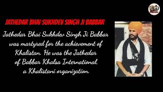 Jathedar Bhai Sukhdev Singh Ji Babbar SongsJagowala JPunjabi SongsKhalistani Songs [upl. by Keegan542]