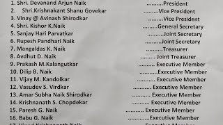 Gomantak Bhandari Samaj New committee elected unopposed2024 [upl. by Holleran123]