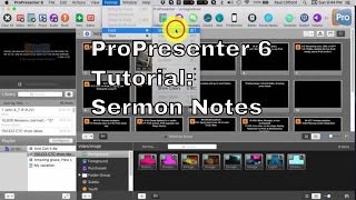 ProPresenter 6 Tutorial Sermon Notes [upl. by Anikes]