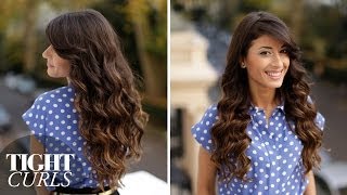 Tight Curls Hair Tutorial [upl. by Elleunamme]