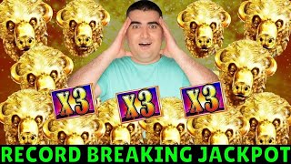 RECORD BREAKING JACKPOT On High Limit Buffalo Gold Slot  240 MAX BET [upl. by Borroff519]