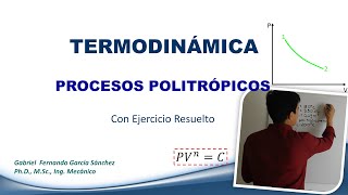 Procesos POLITRÓPICOS con ejercicio resuelto  Clase 91 Curso Termodinámica [upl. by Niatsirt]