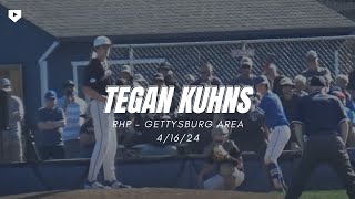 RHP Tegan Kuhns 24  Gettysburg Area PA  41624 [upl. by Eirellam]