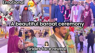 AN EMOTIONAL BARAAT CEREMONY ❤️🥲 BRIDES FACE REVEAL 👰🏻‍♀️ BREATH TAKING VENUE 😍 [upl. by Yvonner]