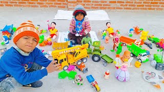 gadi wala cartoon video  toy helicopter ki video  toys unboxing  jcb truck dumper  cartoon [upl. by Nedrob]