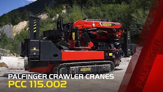 PALFINGER Crawler Cranes  PCC 115002 [upl. by Enimassej]