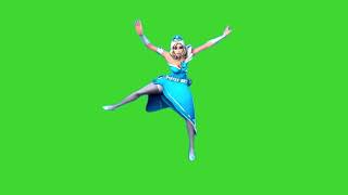 💃Princesa Elsa FROZEN bailando pantalla verde 🥶 Efecto bailarines CHROMA KEY ⛄❄️ [upl. by Maller]