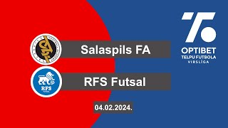 Salaspils FA  RFS Futsal Optibet telpu futbola virslīga 2324 Highlights [upl. by Elleimac]