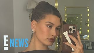 Hailey Bieber Shares Look at Her Postpartum Body in New Selfie  E News [upl. by Hardi]