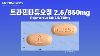 653501400 트라젠타듀오정25850mg [upl. by Nylasej]