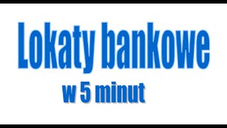 Lokaty bankowe procent składany w 5 minut [upl. by Yroc914]